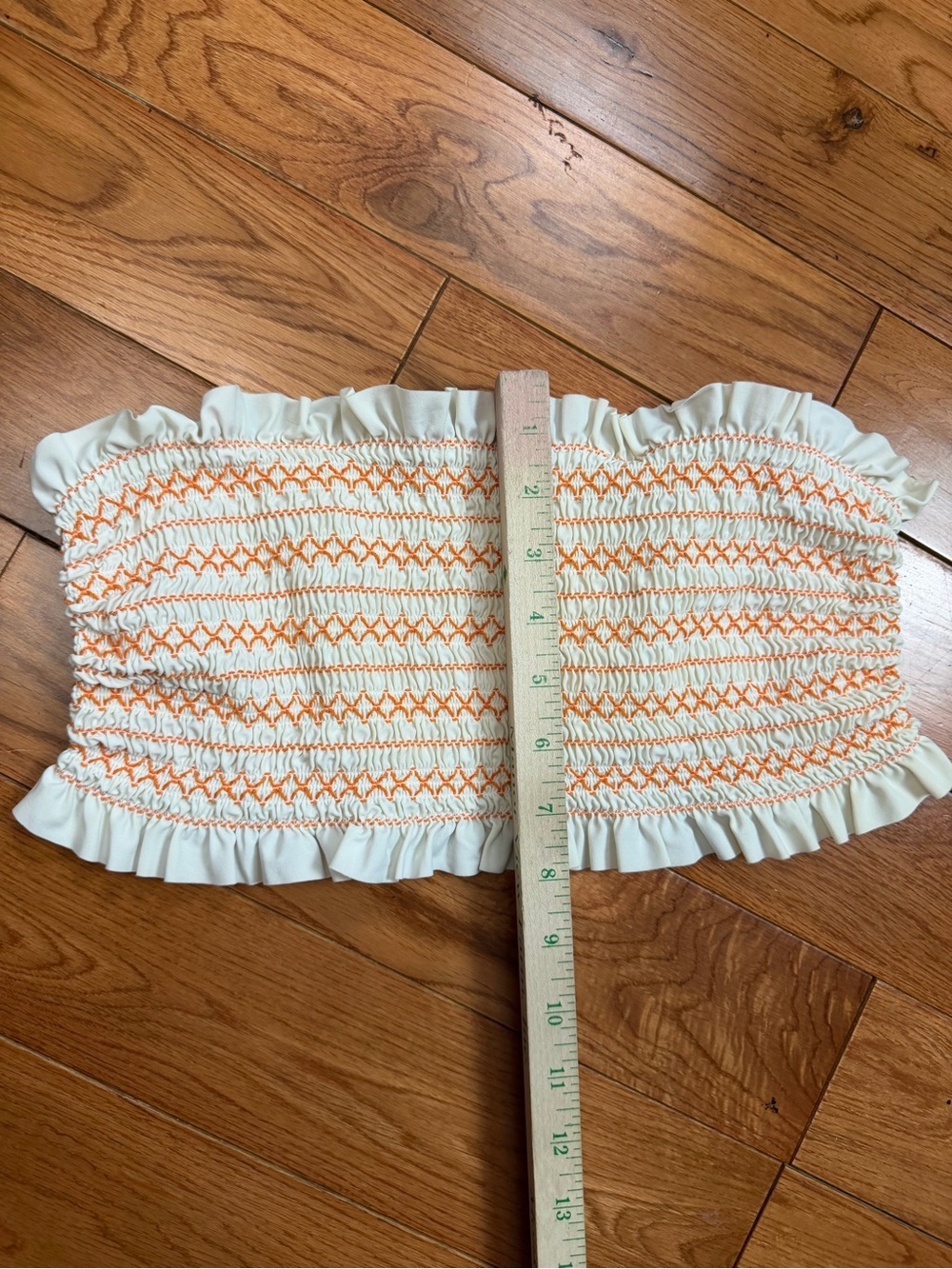 Tory Burch Costa Smocked Bandeau Bikini Top - Picture 6 of 6